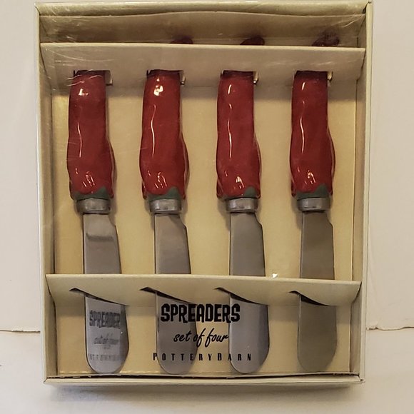Potterybarn Red Chili Spreaders - Picture 1 of 5